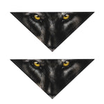 Black Wolf Portrait Print Dog Bandana