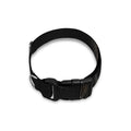 Black Wolf Portrait Print Dog Collar