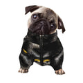 Black Wolf Portrait Print Dog Zip Up Jacket