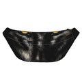 Black Wolf Portrait Print Fanny Pack