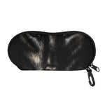 Black Wolf Portrait Print Glasses Case