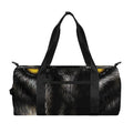 Black Wolf Portrait Print Gym Bag