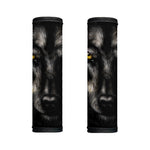 Black Wolf Portrait Print Handle Covers
