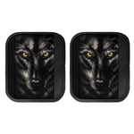 Black Wolf Portrait Print Handle Covers