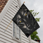 Black Wolf Portrait Print House Flag