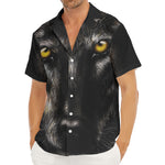 Black Wolf Portrait Print Men's Deep V-Neck Shirt