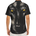 Black Wolf Portrait Print Men's Deep V-Neck Shirt