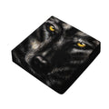 Black Wolf Portrait Print Outdoor Seat Cushion Cover