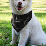 Black Wolf Portrait Print Over The Collar Dog Bandana