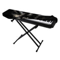 Black Wolf Portrait Print Piano Keyboard Cover