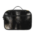 Black Wolf Portrait Print Portable Lunch Bag