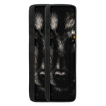 Black Wolf Portrait Print Refrigerator Handle Covers