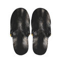 Black Wolf Portrait Print Slippers