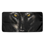 Black Wolf Portrait Print Towel