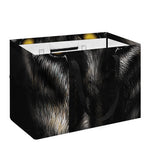 Black Wolf Portrait Print Utility Tote Bag