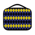 Black Yellow And Blue Argyle Print Classic Bible Case