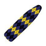 Black Yellow And Blue Argyle Print Ironing Board Cover