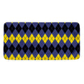 Black Yellow And Blue Argyle Print Towel