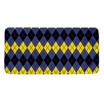 Black Yellow And Blue Argyle Print Towel