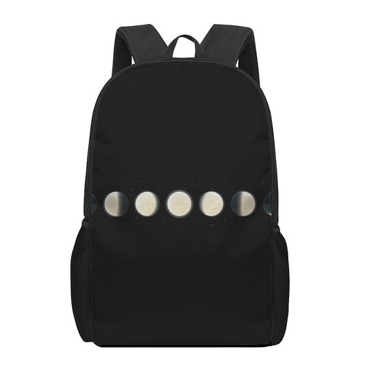 Blood Moon Lunar Phase Print 17 Inch Backpack