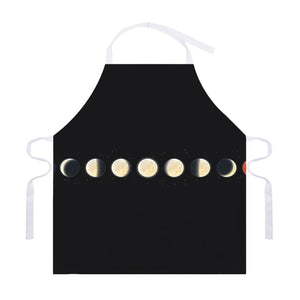 Blood Moon Lunar Phase Print Adjustable Apron