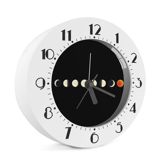 Blood Moon Lunar Phase Print Alarm Clock