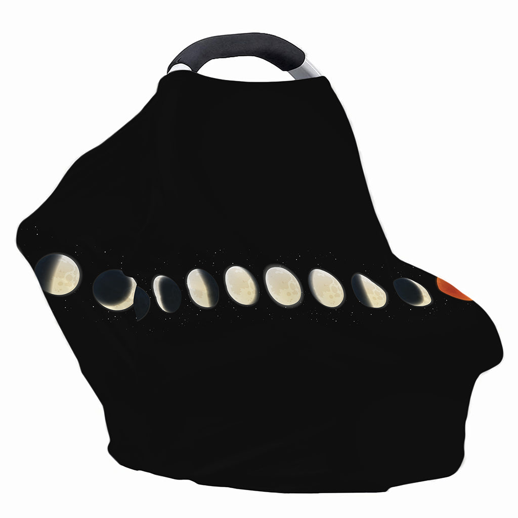 Blood Moon Lunar Phase Print Baby Seat Cover