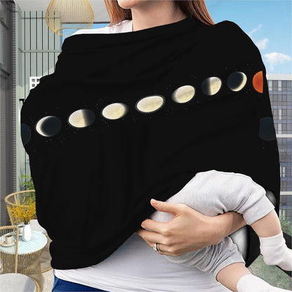 Blood Moon Lunar Phase Print Baby Seat Cover