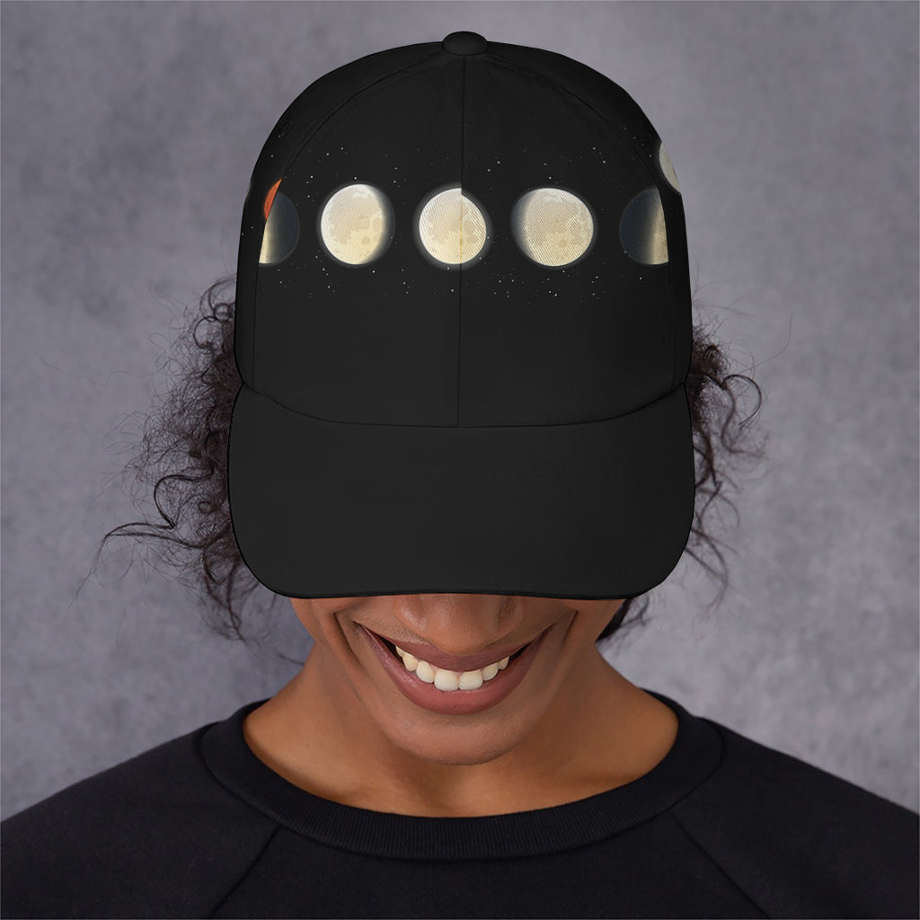 Blood Moon Lunar Phase Print Baseball Cap