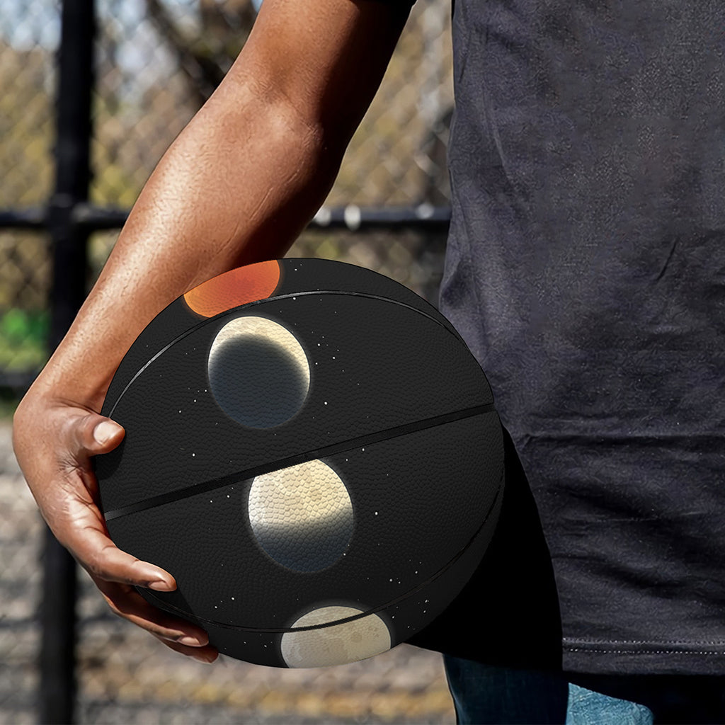 Blood Moon Lunar Phase Print Basketball