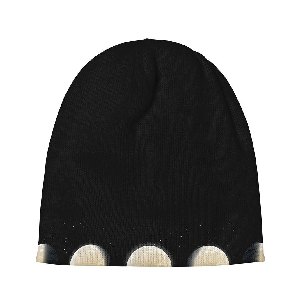 Blood Moon Lunar Phase Print Beanie