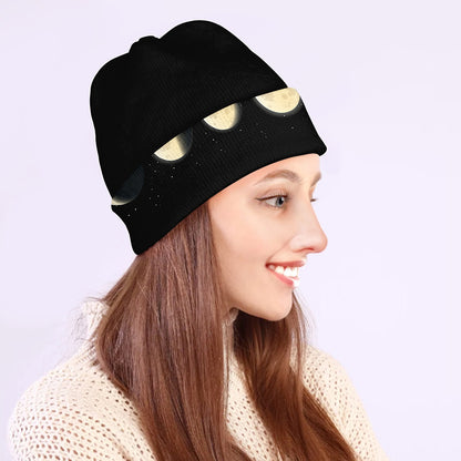 Blood Moon Lunar Phase Print Beanie
