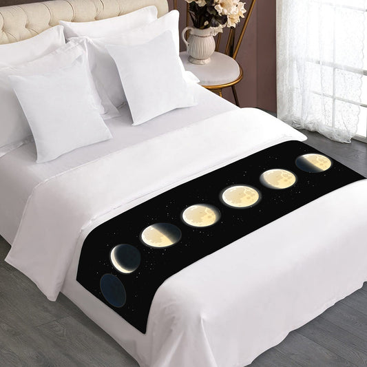 Blood Moon Lunar Phase Print Bed Runner