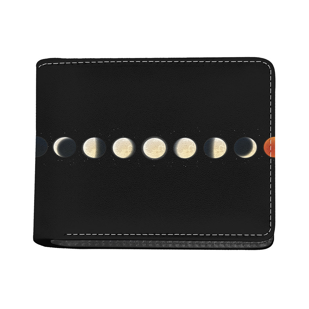 Blood Moon Lunar Phase Print Bifold Wallet