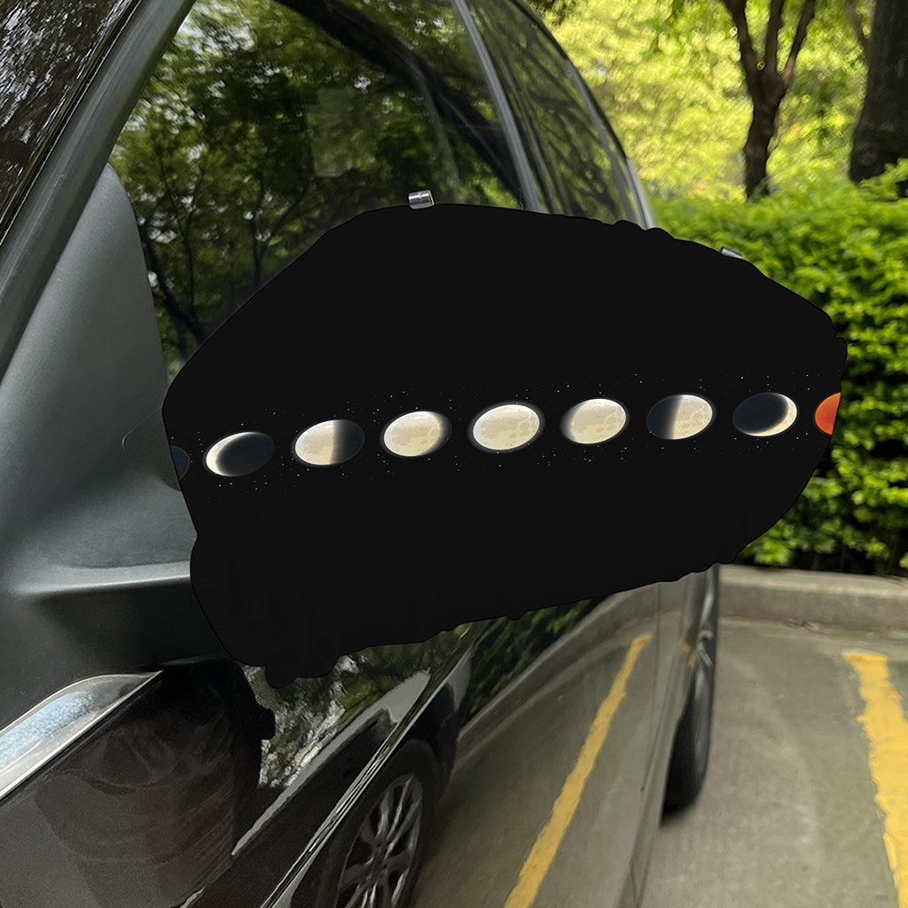 Blood Moon Lunar Phase Print Car Side Mirror Covers