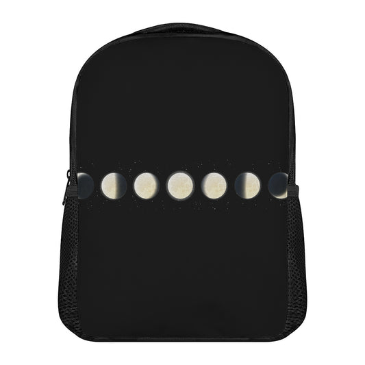 Blood Moon Lunar Phase Print Casual Backpack