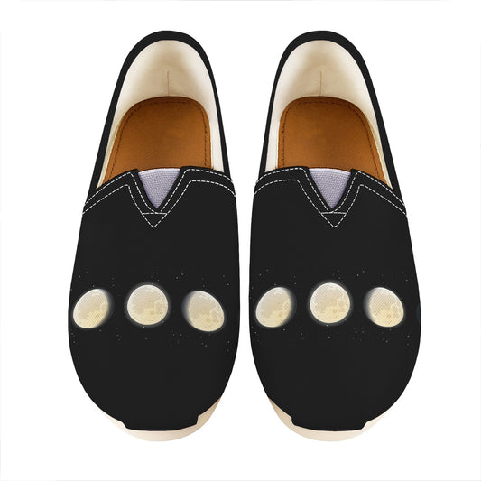 Blood Moon Lunar Phase Print Casual Shoes