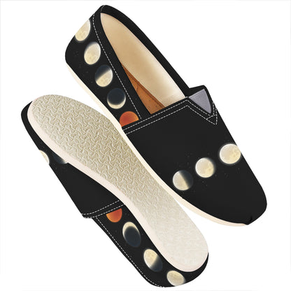 Blood Moon Lunar Phase Print Casual Shoes