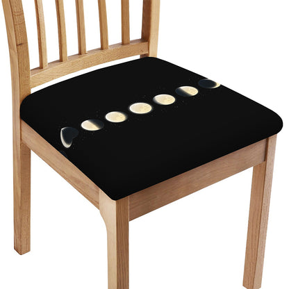 Blood Moon Lunar Phase Print Chair Cushion Cover