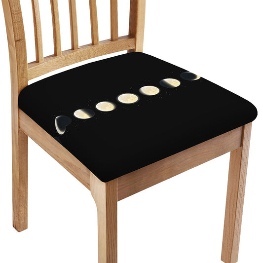 Blood Moon Lunar Phase Print Chair Cushion Cover