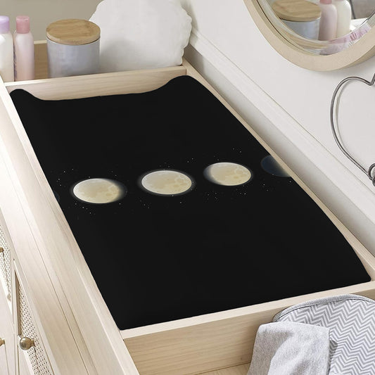 Blood Moon Lunar Phase Print Changing Pad Cover