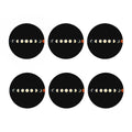 Blood Moon Lunar Phase Print Coaster Set