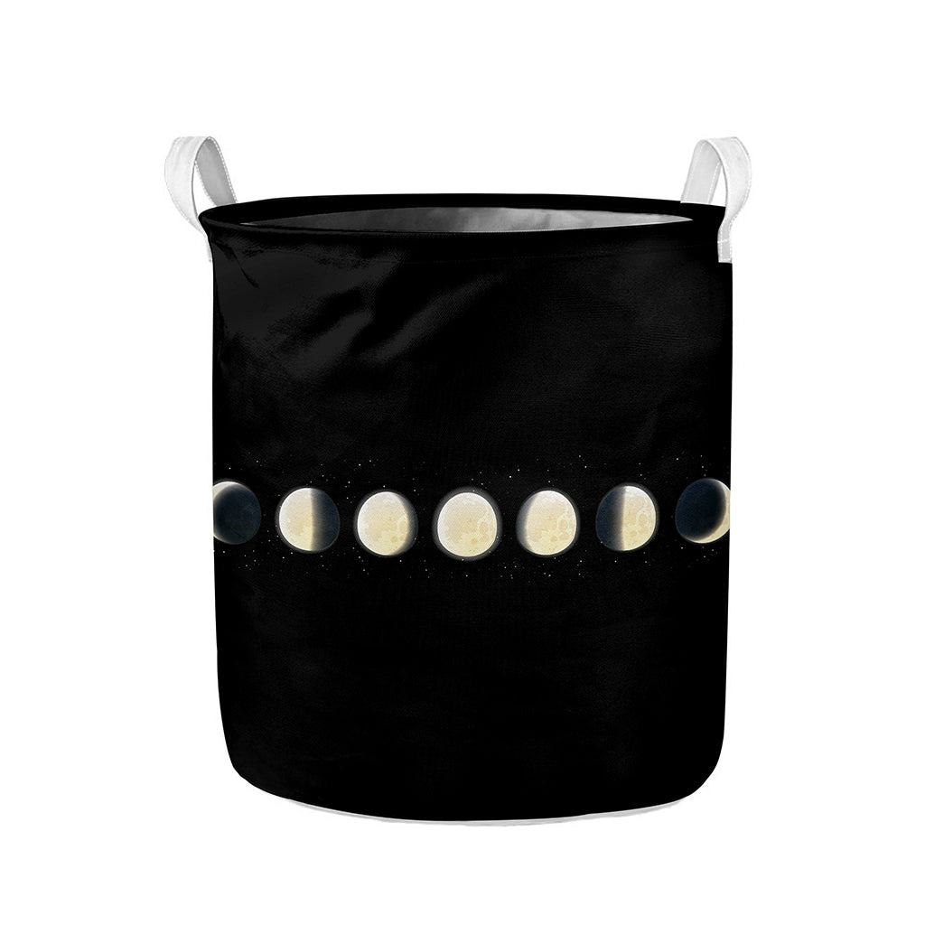 Blood Moon Lunar Phase Print Collapsible Laundry Basket