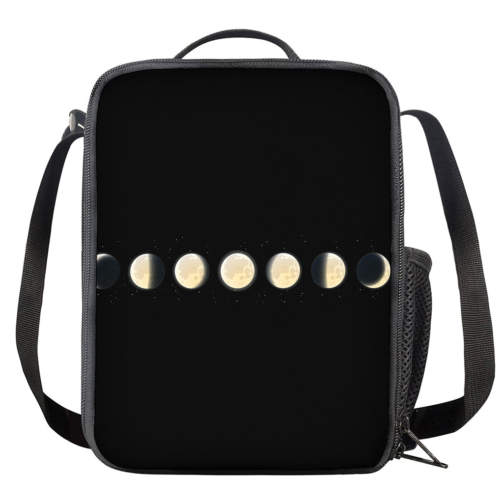 Blood Moon Lunar Phase Print Crossbody Lunch Bag
