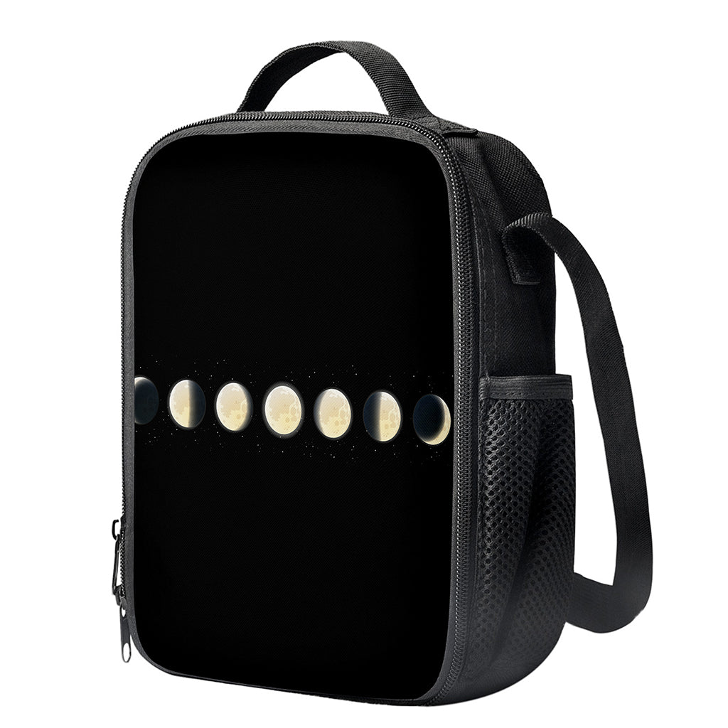 Blood Moon Lunar Phase Print Crossbody Lunch Bag