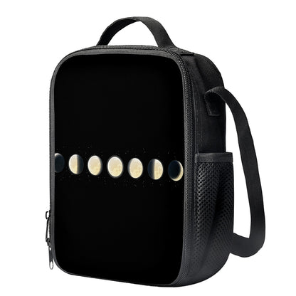 Blood Moon Lunar Phase Print Crossbody Lunch Bag
