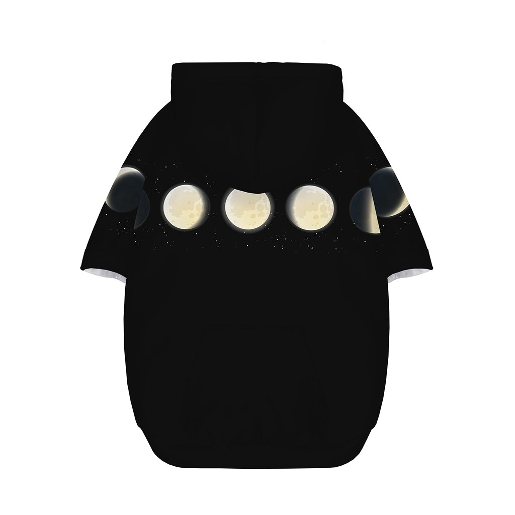 Blood Moon Lunar Phase Print Dog Zip Up Hoodie