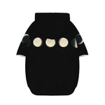 Blood Moon Lunar Phase Print Dog Zip Up Hoodie