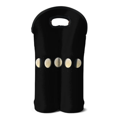 Blood Moon Lunar Phase Print Double Neoprene Wine Tote