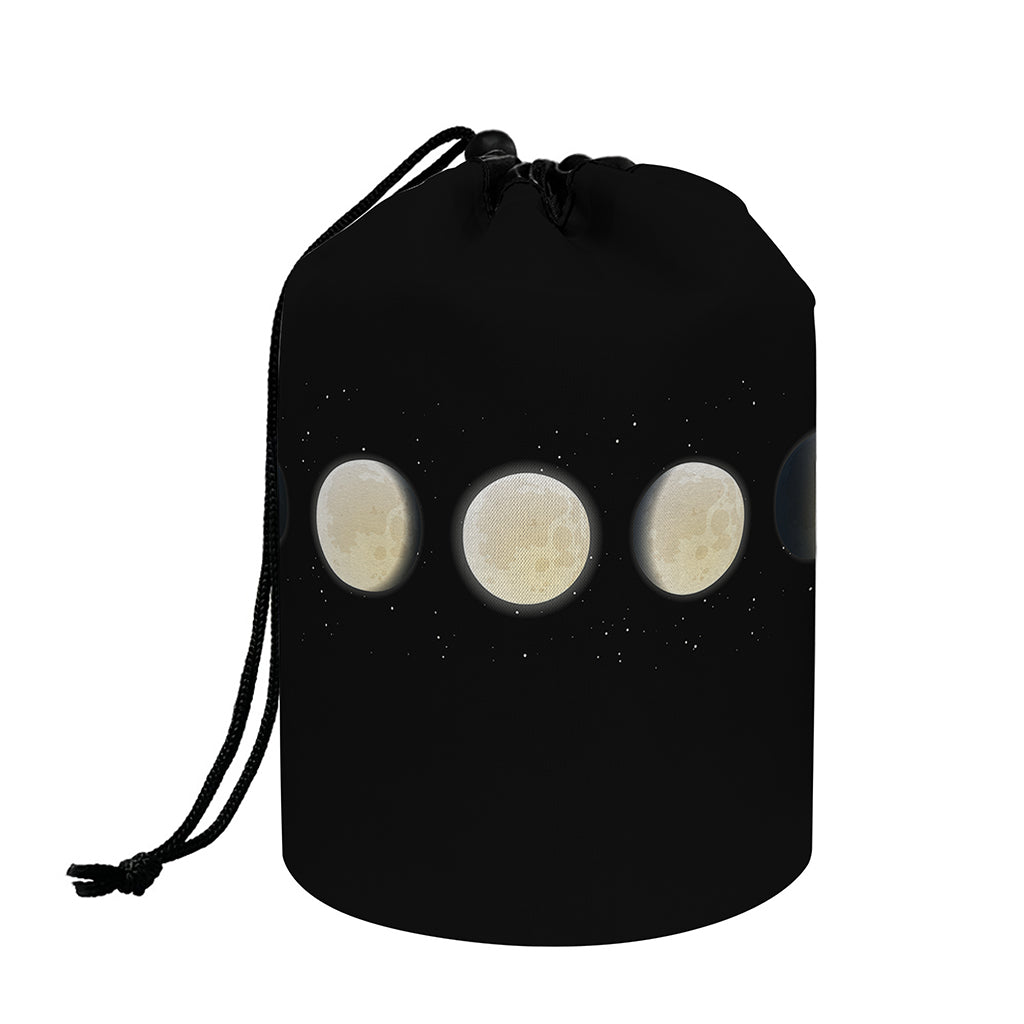 Blood Moon Lunar Phase Print Drawstring Makeup Bag